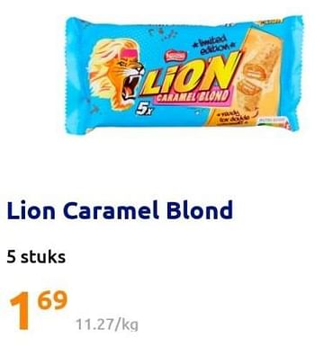 Promoties Lion caramel blond - Nestlé - Geldig van 24/08/2022 tot 30/08/2022 bij Action