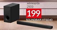 Sony soundbar htsd40-Sony