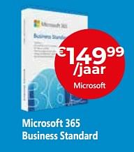 Promoties Microsoft 365 business standard - Microsoft - Geldig van 15/08/2022 tot 30/09/2022 bij Exellent