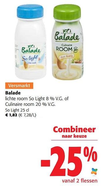 Promoties Balade lichte room so light - Balade - Geldig van 24/08/2022 tot 06/09/2022 bij Colruyt