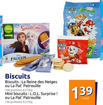 Promotions Biscuits - Produit Maison - Action - Valide de 24/08/2022 à 30/08/2022 chez Action