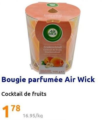 Promotions Bougie parfumée air wick - Airwick - Valide de 24/08/2022 à 30/08/2022 chez Action