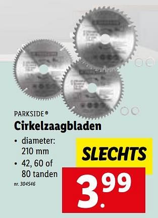 Promoties Cirkelzaagbladen - Parkside - Geldig van 05/09/2022 tot 10/09/2022 bij Lidl