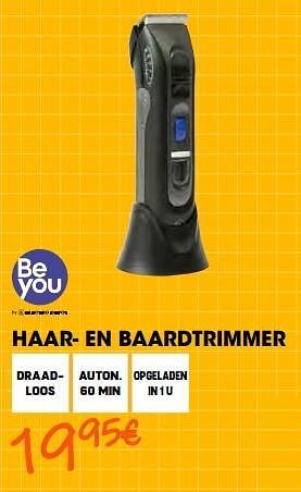 Promoties Be you haar- en baardtrimmer - Be You - Geldig van 26/08/2022 tot 28/09/2022 bij Electro Depot