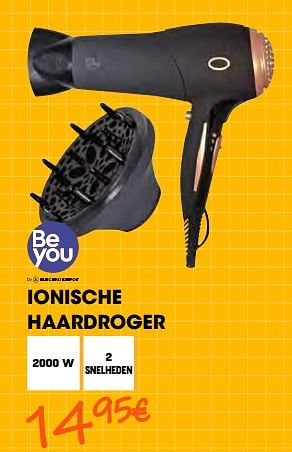 Promoties Be you ionische haardroger - Be You - Geldig van 26/08/2022 tot 28/09/2022 bij Electro Depot