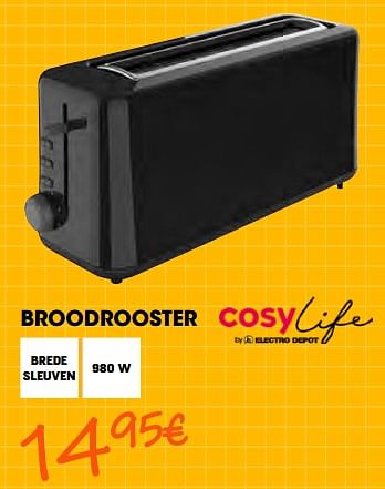 Promotions Cosylife broodrooster - Cosylife - Valide de 26/08/2022 à 28/09/2022 chez Electro Depot