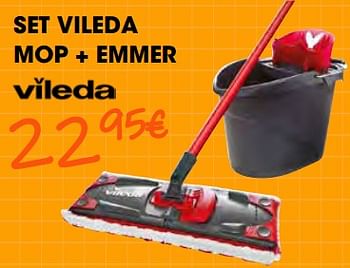 Promoties Set vileda mop + emmer - Vileda - Geldig van 26/08/2022 tot 28/09/2022 bij Electro Depot