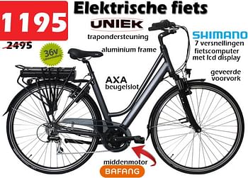 Promoties Elektrische fiets - Huismerk - Itek - Geldig van 18/08/2022 tot 11/09/2022 bij Itek