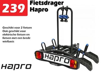 Promoties Fietsdrager hapro - Hapro - Geldig van 18/08/2022 tot 11/09/2022 bij Itek