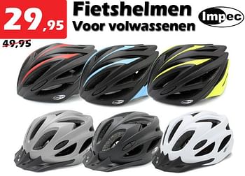 Promoties Fietshelmen voor volwassenen - Impec - Geldig van 18/08/2022 tot 11/09/2022 bij Itek