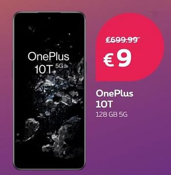 Promoties Oneplus 10t 128 gb 5g - OnePlus - Geldig van 29/08/2022 tot 30/09/2022 bij Proximus
