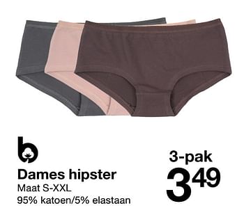 Promoties Dames hipster - Huismerk - Zeeman  - Geldig van 27/08/2022 tot 09/09/2022 bij Zeeman