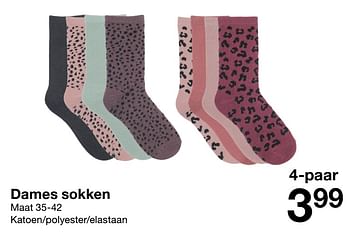 Promoties Dames sokken - Huismerk - Zeeman  - Geldig van 27/08/2022 tot 09/09/2022 bij Zeeman