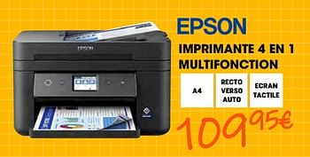 Promotions Epson imprimante 4 en 1 multifonction - Epson - Valide de 26/08/2022 à 28/09/2022 chez Electro Depot