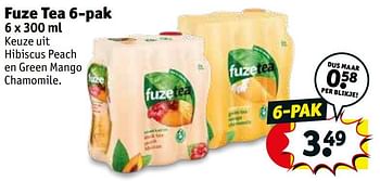 Promoties Fuze tea - FuzeTea - Geldig van 30/08/2022 tot 11/09/2022 bij Kruidvat