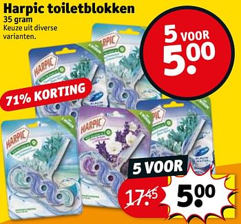 Promoties Harpic toiletblokken - Harpic - Geldig van 30/08/2022 tot 11/09/2022 bij Kruidvat