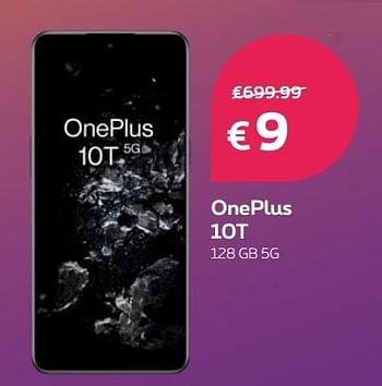 Promoties Oneplus 10t 128 gb 5g - OnePlus - Geldig van 29/08/2022 tot 30/09/2022 bij Proximus