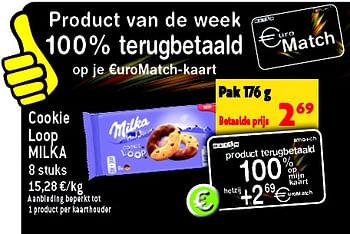 Promoties Cookie loop milka - Milka - Geldig van 31/08/2022 tot 06/09/2022 bij Match