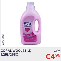 Coral wool+silk-Coral