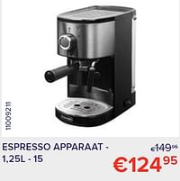 Espresso apparaat-Huismerk - Euroshop