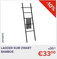 Ladder suri zwart bamboe-Wenko