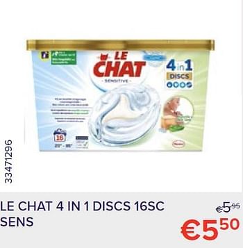 Promoties Le chat 4 in 1 discs 16sc sens - Le Chat - Geldig van 01/09/2022 tot 30/09/2022 bij Euro Shop