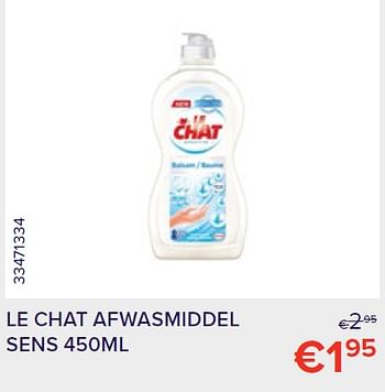 Promoties Le chat afwasmiddel sens - Le Chat - Geldig van 01/09/2022 tot 30/09/2022 bij Euro Shop