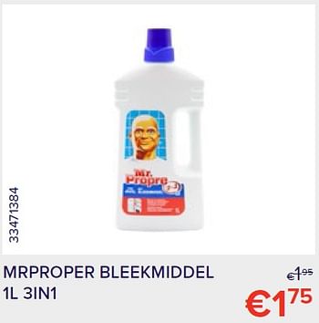 Promoties Mrproper bleekmiddel 3in1 - Mr. Proper - Geldig van 01/09/2022 tot 30/09/2022 bij Euro Shop