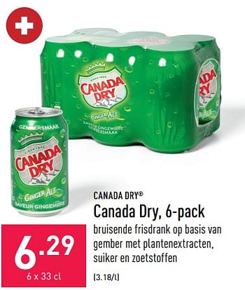 Promoties Canada dry - Canada Dry - Geldig van 05/09/2022 tot 16/09/2022 bij Aldi
