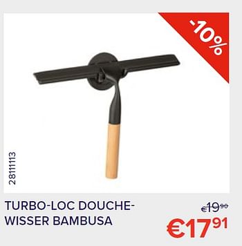Promoties Turbo-loc douchewisser bambusa - Wenko - Geldig van 01/09/2022 tot 30/09/2022 bij Euro Shop