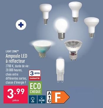 Promotions Ampoule led à réflecteur - Lightzone - Valide de 05/09/2022 à 16/09/2022 chez Aldi