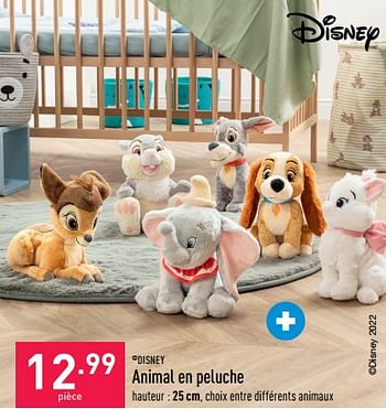Promotions Animal en peluche - Disney - Valide de 05/09/2022 à 16/09/2022 chez Aldi