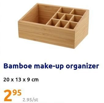 Promoties Bamboe make-up organizer - Huismerk - Action - Geldig van 31/08/2022 tot 06/09/2022 bij Action