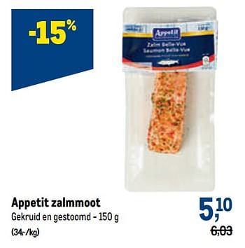 Promoties Appetit zalmmoot - Appetit - Geldig van 07/09/2022 tot 20/09/2022 bij Makro