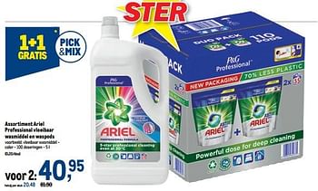 Promoties Ariel professional vloeibaar wasmiddel - color - Ariel - Geldig van 07/09/2022 tot 20/09/2022 bij Makro