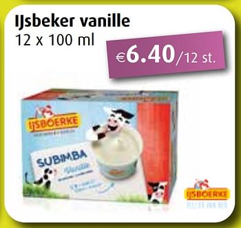 Promoties Ijsbeker vanille - Ijsboerke - Geldig van 29/08/2022 tot 24/09/2022 bij Aronde