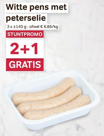 Promoties Witte pens met peterselie - Huismerk - Bon'Ap - Geldig van 31/08/2022 tot 20/09/2022 bij Bon'Ap