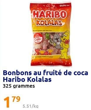 Promotions Bonbons au fruité de coca haribo kolalas - Haribo - Valide de 31/08/2022 à 06/09/2022 chez Action