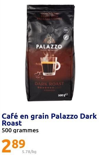 Promotions Café en grain palazzo dark roast - PALAZZO - Valide de 31/08/2022 à 06/09/2022 chez Action