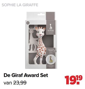 Promoties De giraf award set - Huismerk - Baby-Dump - Geldig van 29/08/2022 tot 24/09/2022 bij Baby-Dump