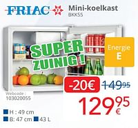 Friac mini-koelkast bkk55-Friac