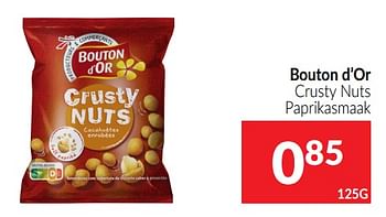 Promoties Bouton d’or crusty nuts paprikasmaak - Bouton D'Or - Geldig van 01/09/2022 tot 30/09/2022 bij Intermarche