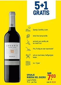 Spanje ribera del duero legaris roble-Rode wijnen