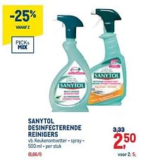 Sanytol desinfecterende reinigers keukenontvetter - spray-Sanytol