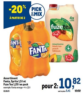 Promotions Fanta orange - Fanta - Valide de 07/09/2022 à 20/09/2022 chez Makro