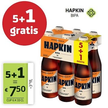 Promoties Hapkin bipa - Hapkin - Geldig van 09/09/2022 tot 22/09/2022 bij BelBev