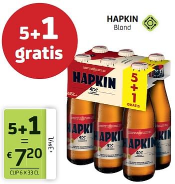 Promoties Hapkin blond - Hapkin - Geldig van 09/09/2022 tot 22/09/2022 bij BelBev