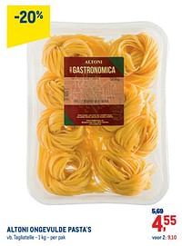 Altoni ongevulde pasta`s tagliatelle-Altoni