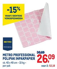 Metro professional polipak inpakpapier-Huismerk - Metro