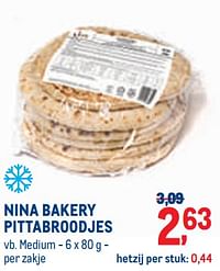 Nina bakery pittabroodjes medium-Nina Bakery